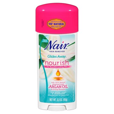 Nair Hair Remover Glides Away Nourish With Argan Oil 33 Ounce 97ml 6 Pack