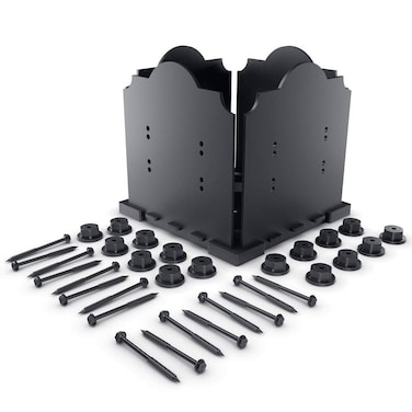 Ozco Building Products 56605 Laredo Sunset 10X10 Post Base 1 per Pack  Black