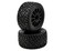 J Concepts 30563030 GLocs PreMounted on Black Wheels for Stampede 4x4 F  R2WD FrontScalpel Yellow Compound