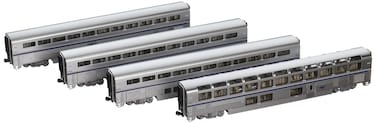 Kato N Scale Superliner 4 Car Passenger Set B2 Amtrak Phase IVb