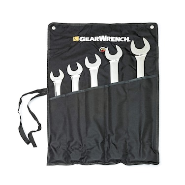 GEARWRENCH 5 Piece SAE 12 Point Long Pattern Combination Wrench Set  81921