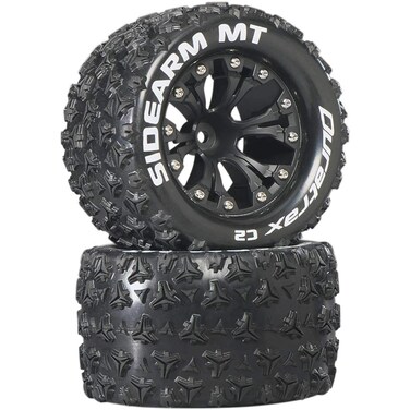 Duratrax Sidearm MT 28 2 Wheel Drive Mounted Rear C2 Black 2 DTXC3514