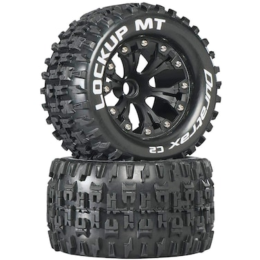 Duratrax Lockup MT 28 2 Wheel Drive Mounted Front C2 Black 2 DTXC3506