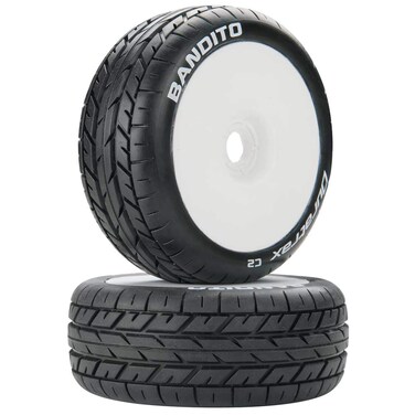 Duratrax Bandito 18 Buggy C2 Mounted Buggy Tires White 2 DTXC3638