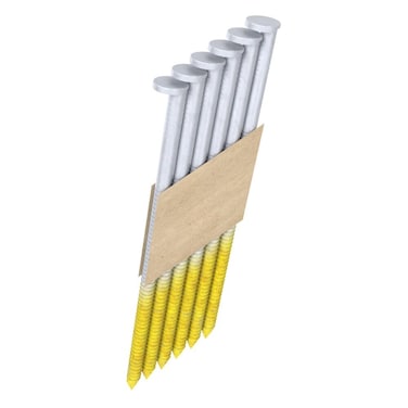 GripRite GRP10RHGH1 3 x 120 30Degree Paper Collated Round Head Framing Nail Ring Shank Galvanized 1M Tub 1000 Count
