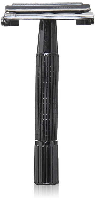 Butterfly Open Double Edge Safety Razor with Mid Aluminum Membrane