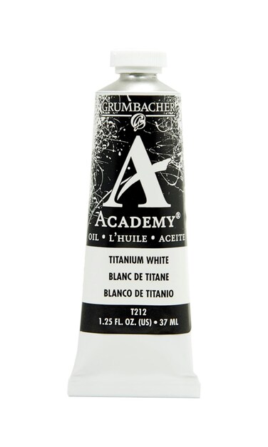 Grumbacher Academy Oil Paint 37 ml125 oz Titanium White