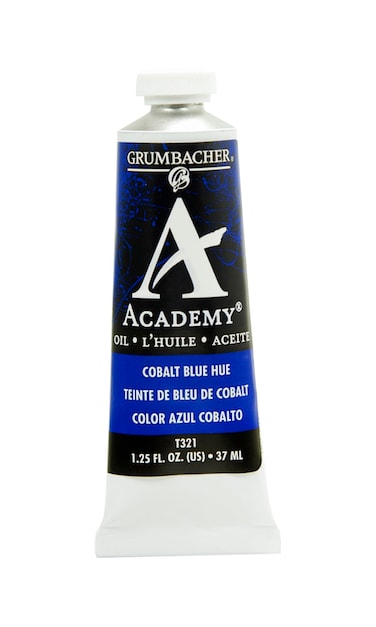 Grumbacher Academy Oil Paint 37 ml125 oz Cobalt Blue Hue