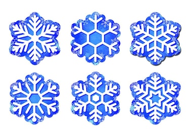 Creative Teaching Press 6 Designer CutOuts Snowflakes 6414