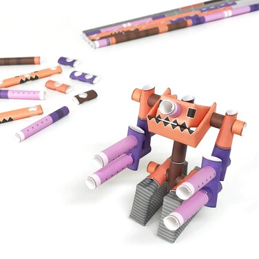 PIPEROID Muscle Joe  Japanese 3D Paper Puzzle DIY Robot kit for Kids and Origami Kit for Adults