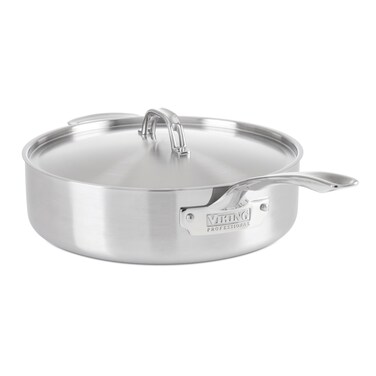 Viking Professional 5Ply Stainless Steel Saut Pan 64 Quart Satin Finish