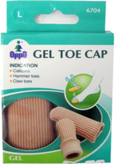 Oppo Gel Toe and Finger Cap Size  Large Model No  6704  2  Pack