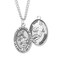 12 618 BERTOF Mens Basketball Saint Sebastian Sterling Silver Patron Saint of Athletes Medal 24 Chain Made in The USA Exclusive Copyrighted Paul Herbert Blessing Included ZORA Series