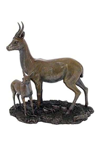 US 11 Inch Animal Figure Standing Gazelle and Fawn Collectible Display