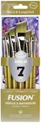 Royal and Langnickel Fusion Angular Brush Set Pack of 7