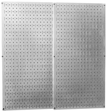 Wall Control 30P3232GV Galvanized Steel Pegboard Pack
