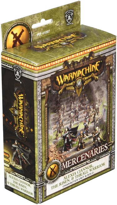 Privateer Press Warmachine  Mercenaries  Alexia Risen and Thrall Warriors Model Kit