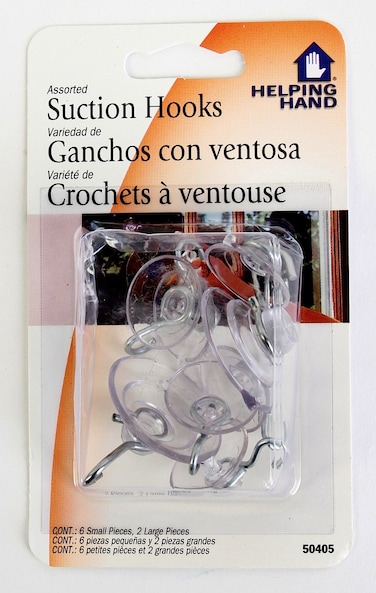 Helping Hand 156415 Cup Hooks Suction MediumSmall Clear