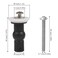 Toilet Seat Screws Toilet Seat Hinges Bolt Expanding Rubber Top Nuts Screw Fixings Fix WC Blind Hole Fittings Black4PCS