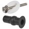 Toilet Seat Screws Toilet Seat Hinges Bolt Expanding Rubber Top Nuts Screw Fixings Fix WC Blind Hole Fittings Black4PCS