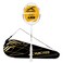 Hundred Rock 88 Carbon Fibre Strung Badminton Racket with Full Racket Cover Pearl WhiteBlue  for Intermediate Players  78 Grams  Maximum String Tension  32lbs