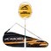HUNDRED Powertek 1000 PRO Graphite Strung Badminton Racket with Full Racket Cover BlackOrange  for Intermediate Players  95 Grams  Maximum String Tension  26lbs
