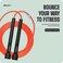 Boldfit Skipping Rope for Men and Women Jumping Rope With Adjustable Height Speed Skipping Rope for Exercise Gym Sports Fitness Adjustable Jump RopePencil BlackRed Polyvinyl Chlorine PVC