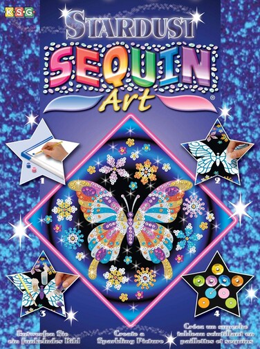 Sequin Art Stardust Butterfly Sparkling Arts and Crafts wGlitter Creative Crafts