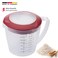Westmark Multipurpose Measuring Cup and Mixing Pitcher with Splash Guard 47Ounce Red