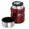 Thermos Stainless King 16 Ounce Food Jar with Folding Spoon Cranberry