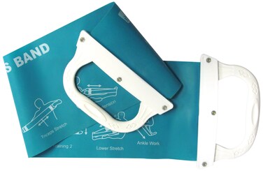 Tone Fitness Pilates Flex Band with Handle Blue