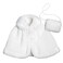 Sophias Fancy Special Occasion Winter Faux Fur Capelet  Matching Purse Accessory for 18 Dolls White
