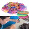 VICOVI 3700 Colorful Rubber Bands Glow in The Dark Set Included 3600 Premium Quality Loom Bands in 6 Colors  100 SClips  15 Lovely Charms  6 Crochet Hooks No Loom Board Included