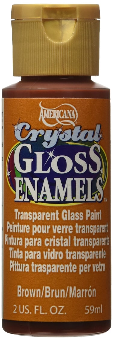 DecoArt Americana Crystal Gloss Enamel Paint 2Ounce Brown