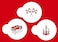 Designer Stencils Mini Racecar Stencil Set Flame Race Car and Checker Flag Beigesemitransparent
