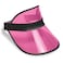 Clear Cerise Plastic Dealers Visor