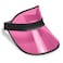 Clear Cerise Plastic Dealers Visor
