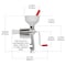 Johnny Apple Sauce Maker Tomato Sauce Maker Remove Skins  Seeds From Produce Model 250 Clamp Based Food Strainer Basic Strainer