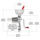 Johnny Apple Sauce Maker Tomato Sauce Maker Remove Skins  Seeds From Produce Model 250 Clamp Based Food Strainer Basic Strainer
