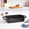 Staub Cast Iron 12inch x 8inch Roasting Pan  Matte Black Made in France