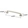 Franklin Brass Lombard 10Pack Cabinet Handles 4 Hole to Hole Satin Nickel Kitchen Cabinet Pulls Drawer Handles Cabinet Hardware Dresser Drawer Pulls P29613KSNB