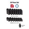 SUNEX TOOLS 3330 38 Inch Drive Master Impact Socket Set 12Point 29Piece Metric 8mm22mm StandardDeep CrMo Steel Heavy Duty Storage Case Includes Universal Joint