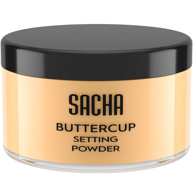 Sacha BUTTERCUP Setting Powder Makeup 175 Oz Translucent Setting Powder for Oily Skin Finishing Powder Loose Powder Makeup Blurring Powder Blurs Fine Lines and Pores For Medium to Dark Skin Tones