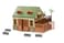 Terra by Battat  15 Pcs Animal Hospital Pretend  Play Set  Openable Rooftop for Farm or Safari Animal Figurines  Wooden Vet Clinic Toy for Kids and Toddler Ages 3