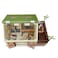 Terra by Battat  15 Pcs Animal Hospital Pretend  Play Set  Openable Rooftop for Farm or Safari Animal Figurines  Wooden Vet Clinic Toy for Kids and Toddler Ages 3