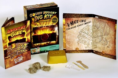 Discover with Dr Cool Dig for Gold Science Kit  Dig Up Real Pyrite Nuggets Fools Gold