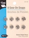 Dritz SewOn Snaps Nickel Size 1