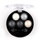 Mallofusa 5 Colors Eye Shadow Powder Metallic Shimmer Eyeshadow Palette Galaxy Silver 47oz