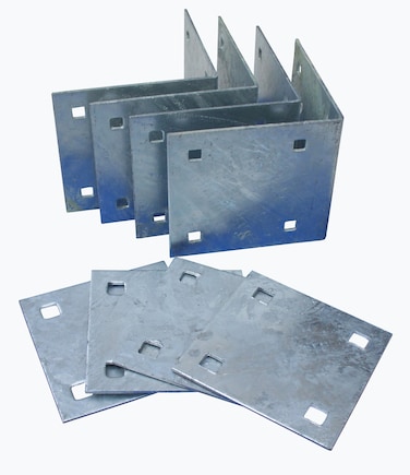 Dock Edge  Howell Dock Hardware Stationary Inside Corner Kit with 4 Inside Corners and 4 Backer Plates