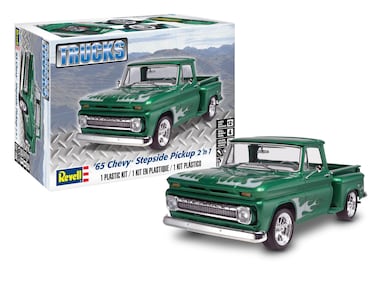 Level 4 Model Kit 1965 Chevrolet Stepside Pickup Truck 2in1 Kit 125 Scale Model by Revell
